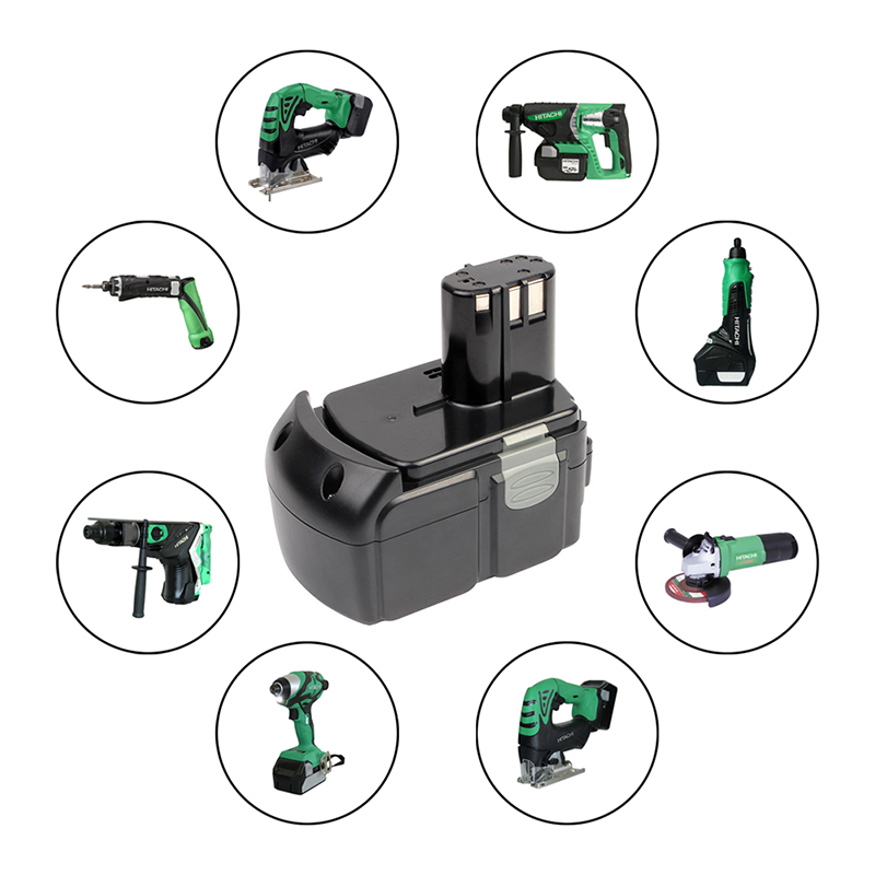 Online akkumulátoros akkumulátorok boltja 18V 3000mAh Li-ion akkumulátor Hitach BCL1830, EBM1830